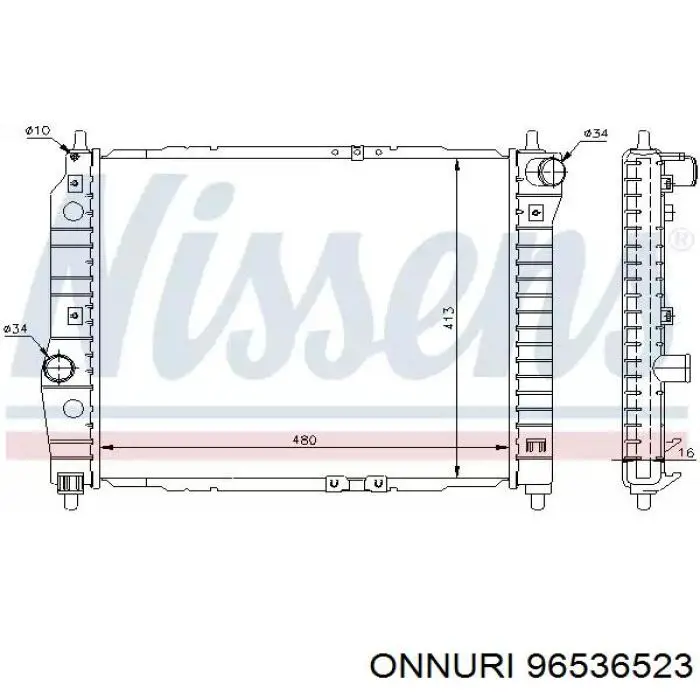 Радиатор охлаждения Hart 606412