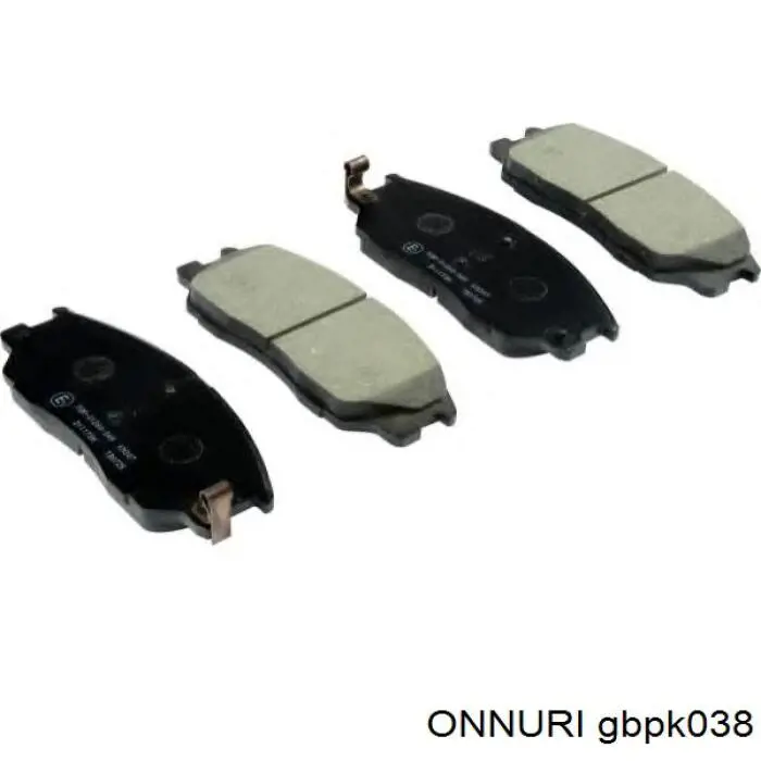 Колодки тормозные передние дисковые ONNURI GBPK038