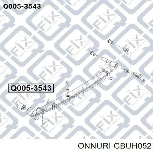 GBUH052 Onnuri Разрезная втулка стабилизатора