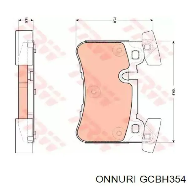 GCBH354 Onnuri Трос ручного тормоза
