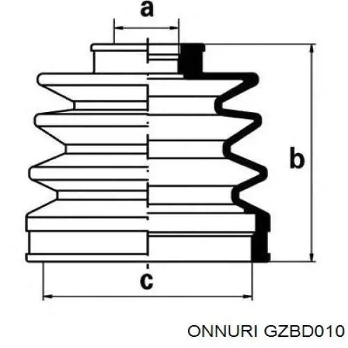 Чехол шруса Onnuri GZBD010 цена, от 7.32 USD