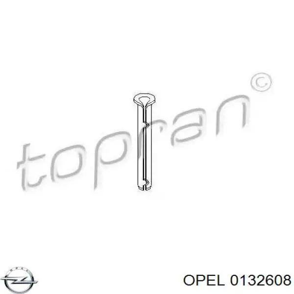 Палец (шплинт) дверной петли Opel 0132608 цена, от 1.09 USD