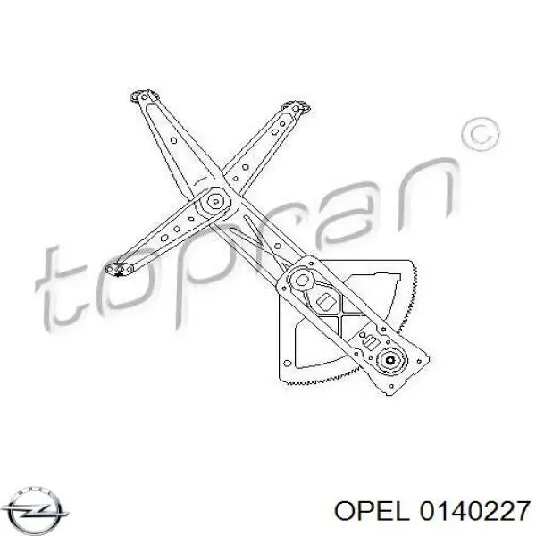 Механизм стеклоподъемника двери передней левой на Opel Corsa B 