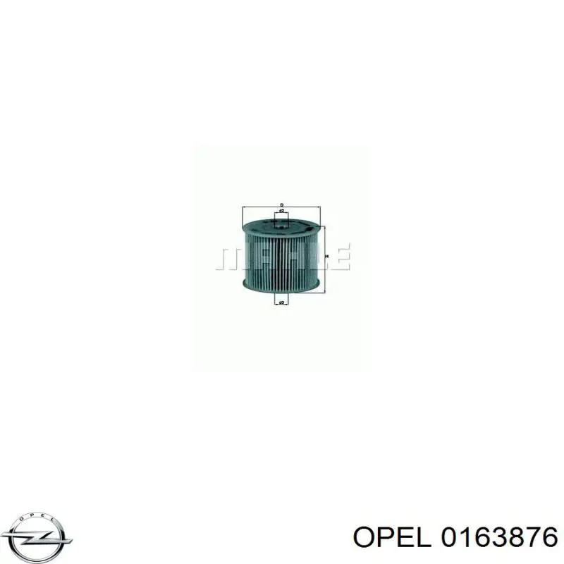 0163876 Opel moldura superior de pára-brisas