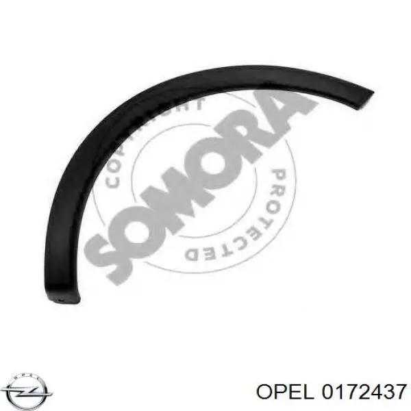 Купить 0172437 Opel Молдинг передней арки колеса, правый