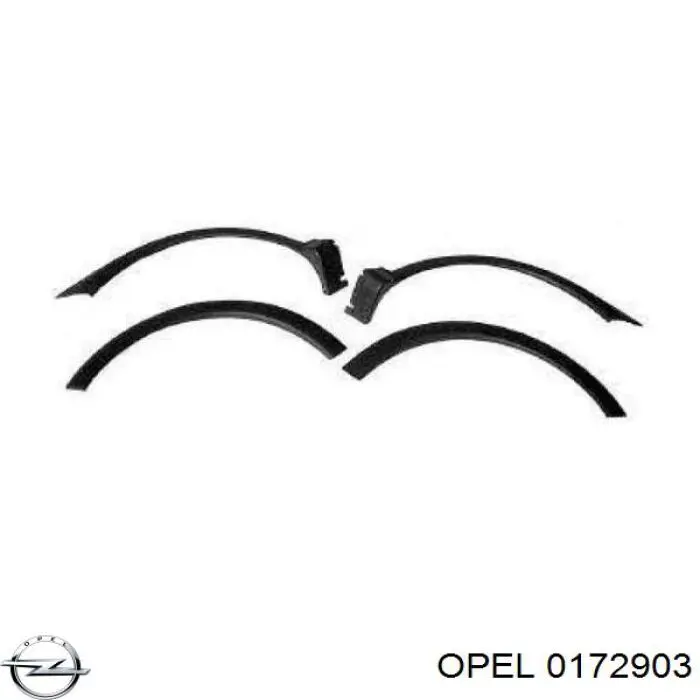 0172903 Opel расширитель (накладка арки заднего крыла левый)