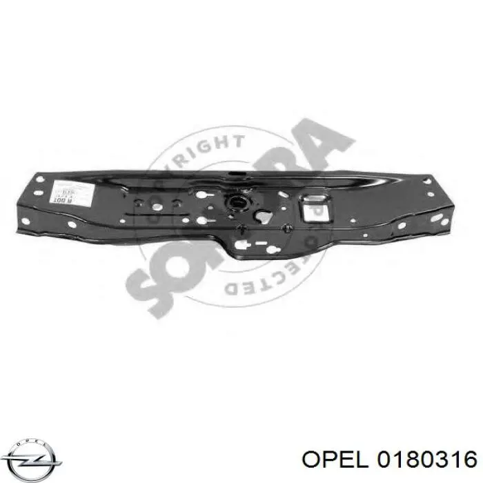 0180316 Opel суппорт радиатора верхний (монтажная панель крепления фар)