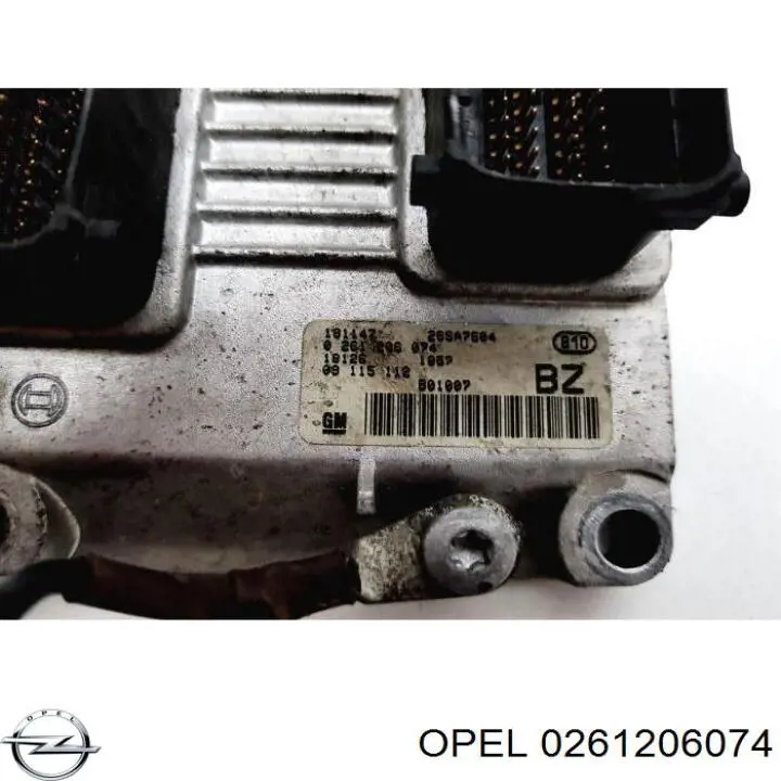 Блок управления двигателем 0261206074 Opel