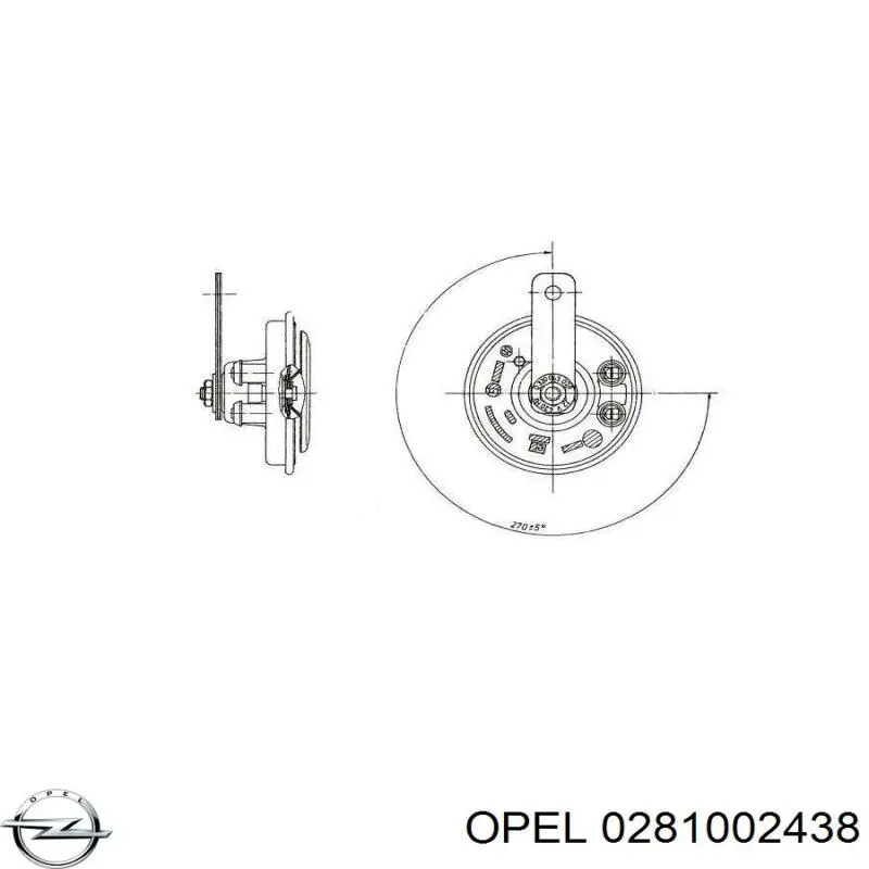 Купить 0281002438 Opel Датчик MAP