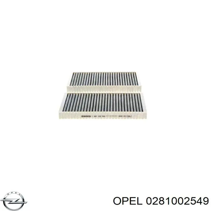 Расходомер воздуха Opel 0281002549