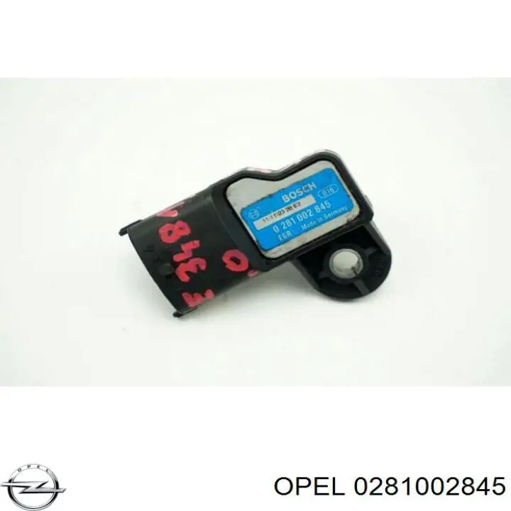 Датчик давления наддува Opel 0281002845