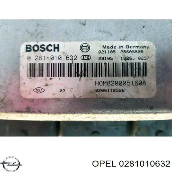 Купить 0281010632 Opel Электронный блок управления двигателем