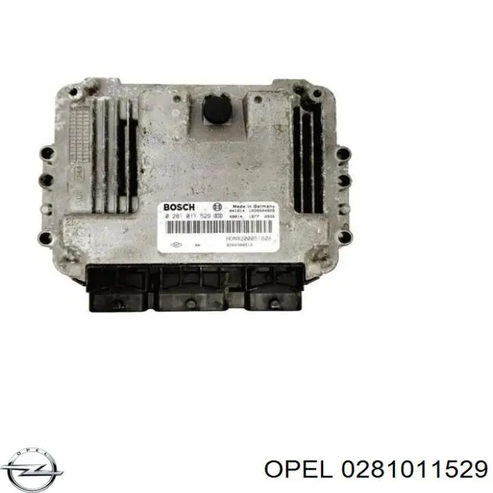 0281011529 Opel módulo de direção (centralina eletrônica de motor)