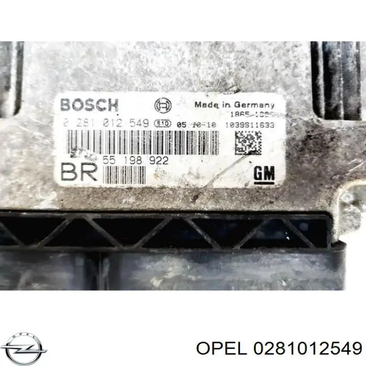 Блок управления двигателем 0281012549 Opel