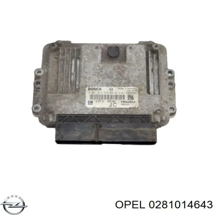 0281014643 Opel Мозги двигателя