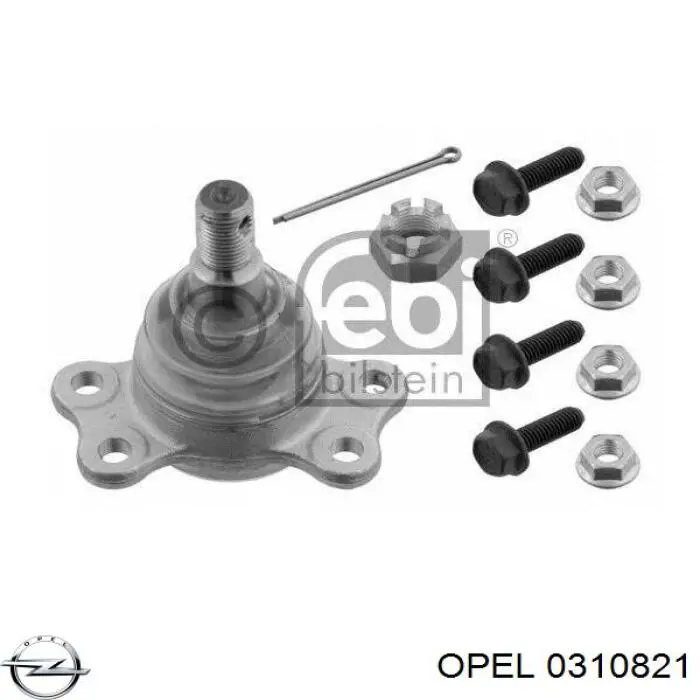 Шаровая опора верхняя Opel 0310821