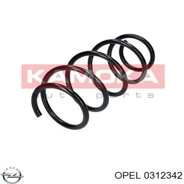 Пружина амортизатора передняя Opel 0312342 цена, от 19.54 USD