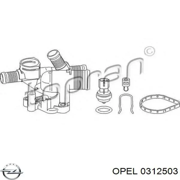 0312503 Opel Подшипник верхней опоры