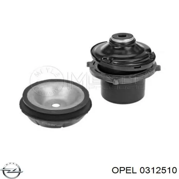 Опора стойки амортизатора переднего Opel 0312510 цена, от 11.97 USD