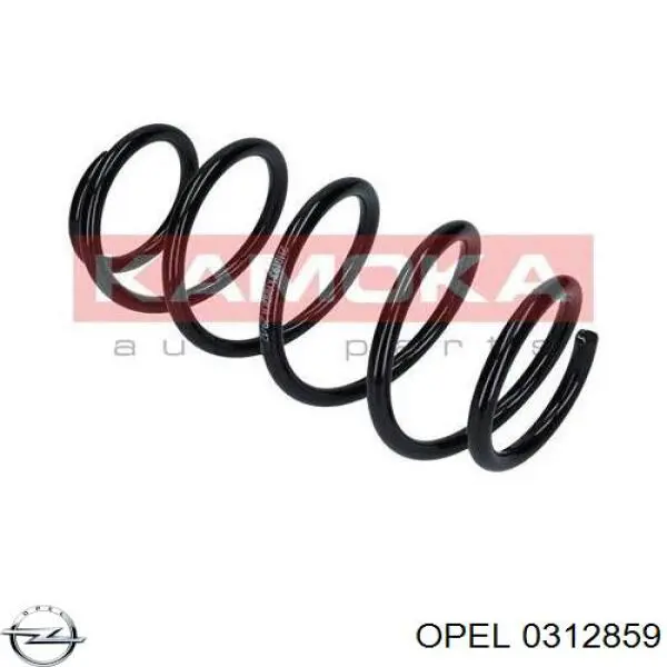 Пружина амортизатора передняя Opel 0312859 цена, от 37.46 USD