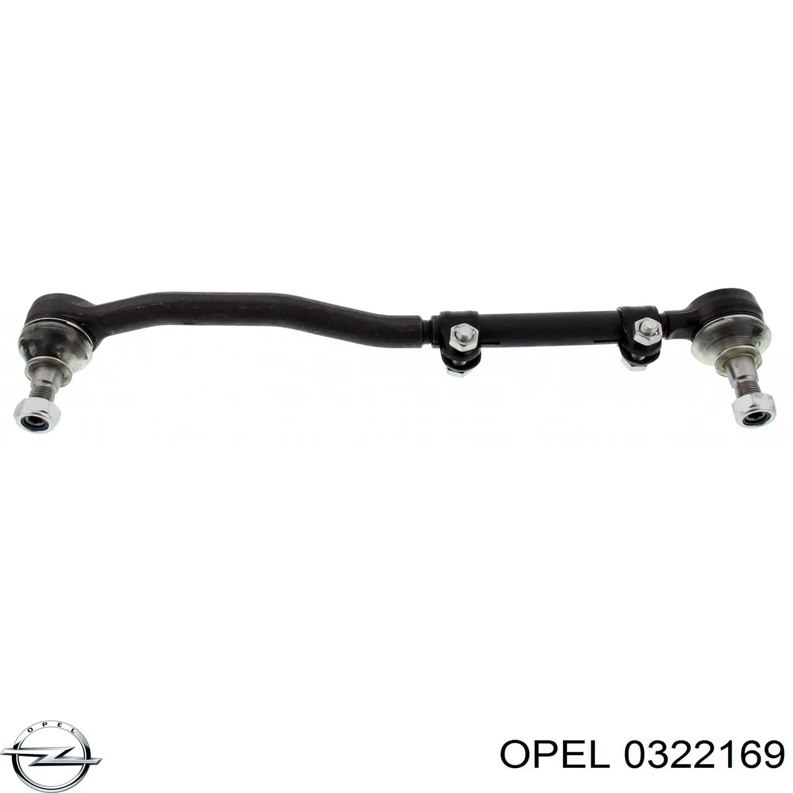 Тяга рулевая в сборе левая 0322169 Opel