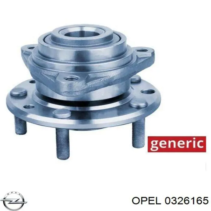 Передняя ступица 0326165 Opel
