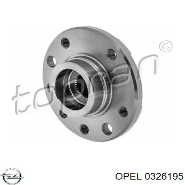 0326195 Opel Ступица колеса передняя