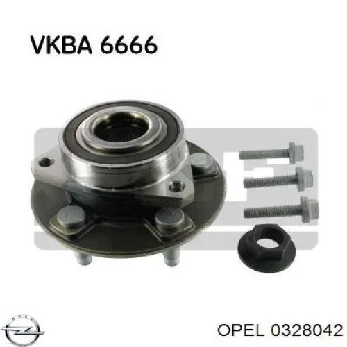 Ступицы передних колес Opel 0328042 цена, от 102.58 USD