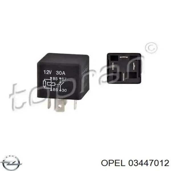03447012 Opel Блок переключения кондиционера
