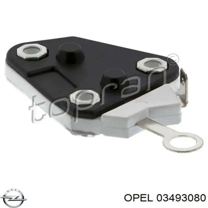 03493080 Opel relê-regulador do gerador (relê de carregamento)