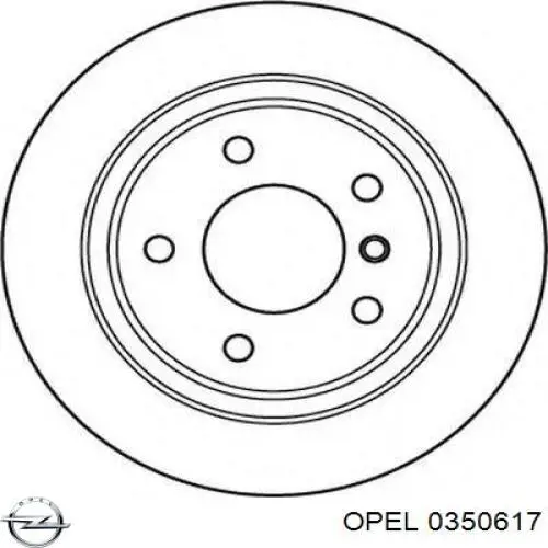 0350617 Opel стойка стабилизатора переднего