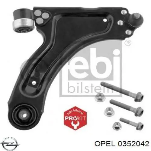 Правый рычаг передней нижней подвески Opel 0352042 цена, от 64.05 USD