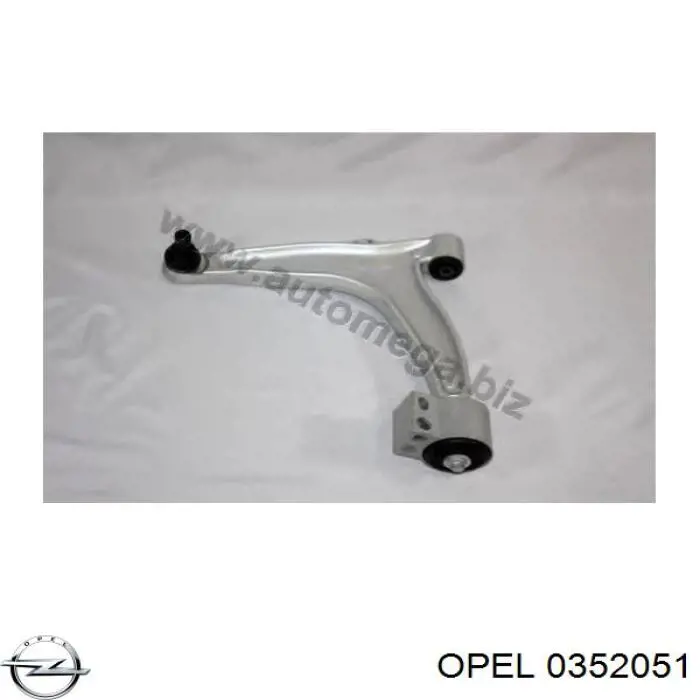Левый рычаг передней нижней подвески Opel 0352051 цена, от 88.02 USD
