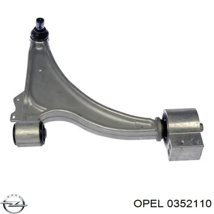 Левый рычаг передней нижней подвески Opel 0352110 цена, от 60.93 USD
