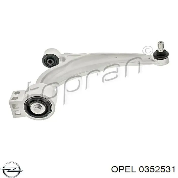 0352531 Opel рычаг передней подвески нижний правый