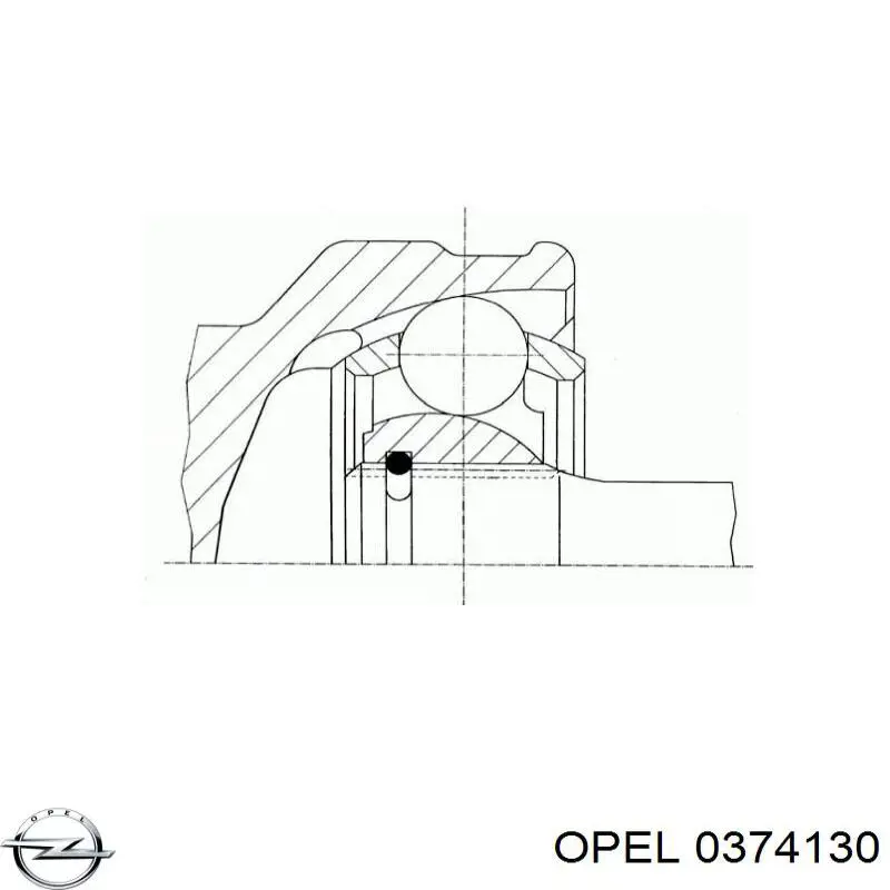 Шарнир привода внутренний Opel 0374130 цена, от 41.58 USD