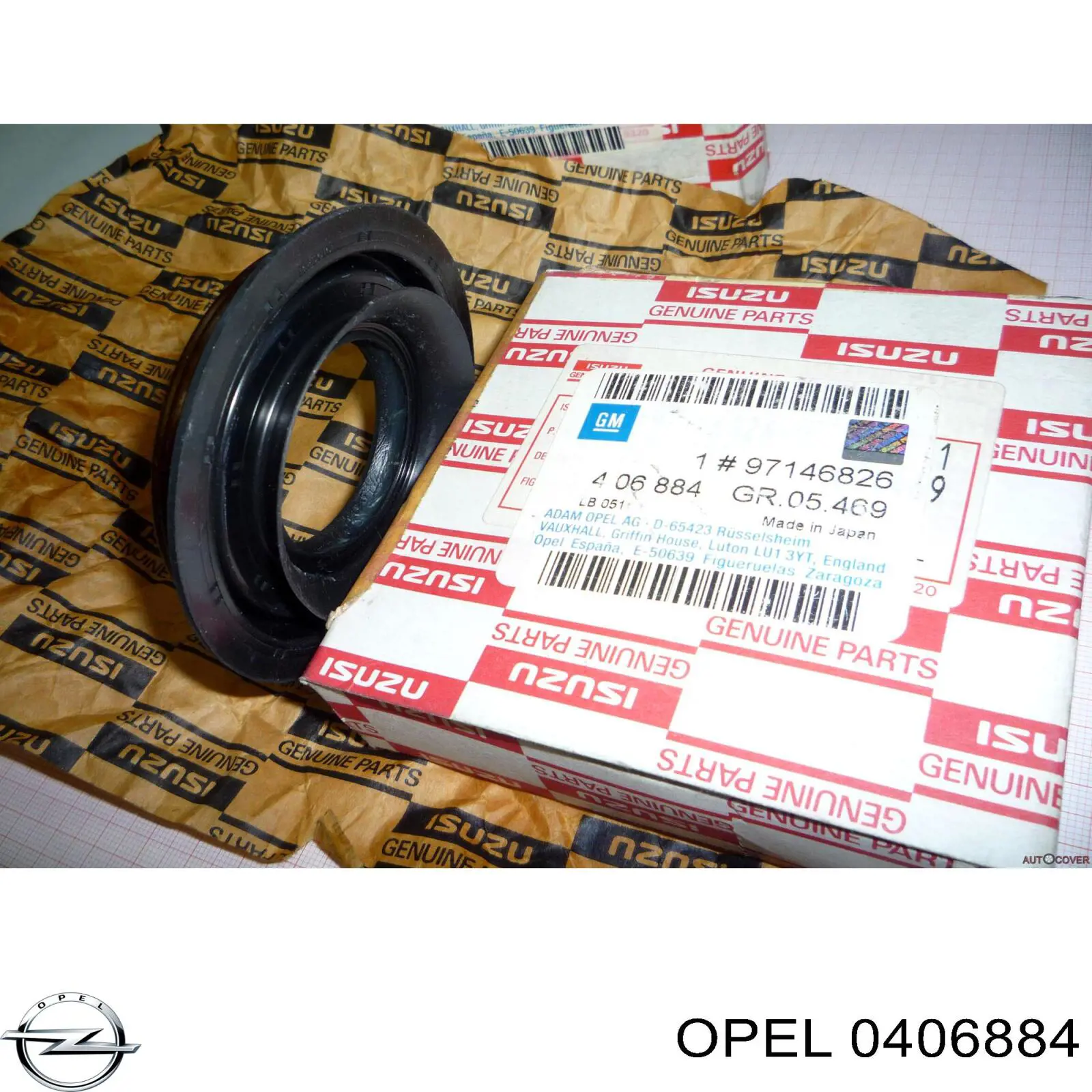 Сальник редуктора заднего моста 0406884 Opel