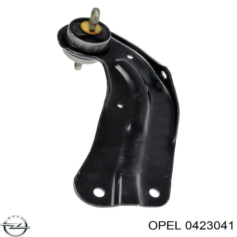 0423041 Opel braço oscilante (tração longitudinal inferior direito de suspensão traseira)