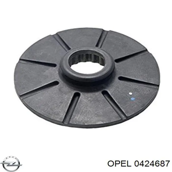 0424687 Opel проставка (резиновое кольцо пружины задней нижняя)