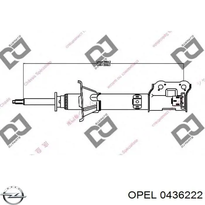 Купить 0436222 Opel Амортизатор задней подвески