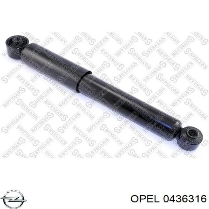 0436316 Opel amortecedor traseiro