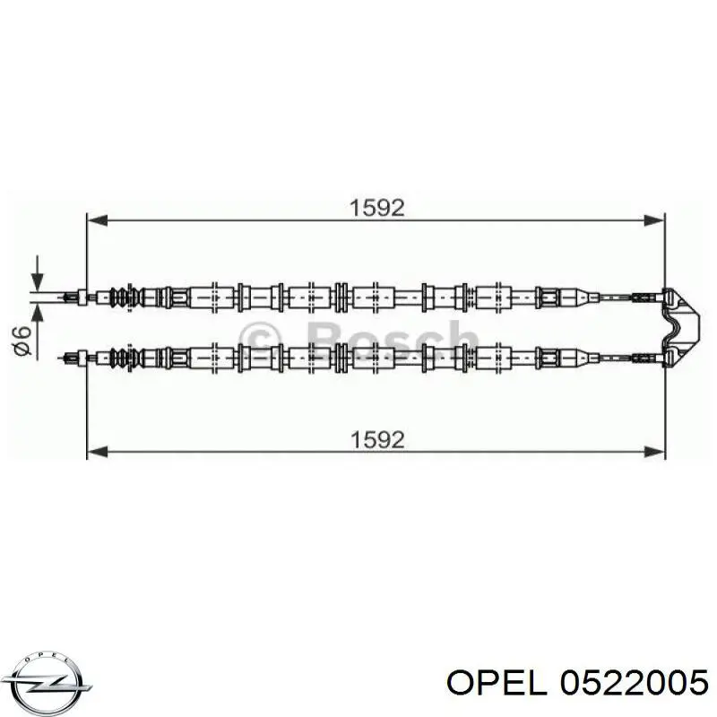 Купить 0522005 Opel Тормоз стояночный