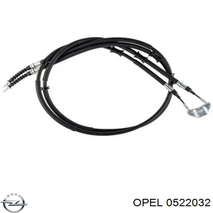 0522032 Opel cabo traseiro direito/esquerdo do freio de estacionamento