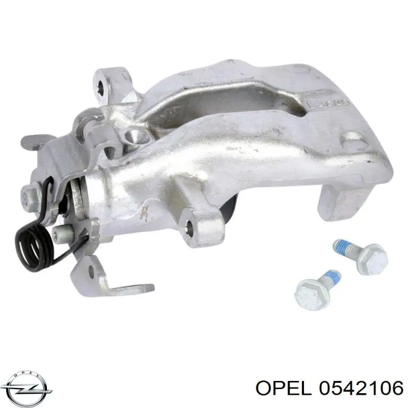 0542106 Opel суппорт тормозной задний правый