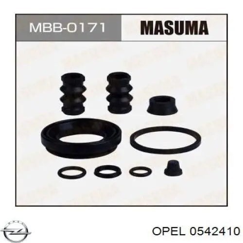 Суппорт задний правый 542410 Opel