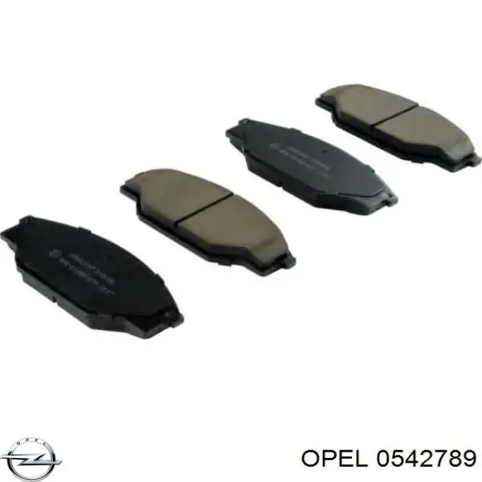 0542789 Opel пружинная защелка суппорта