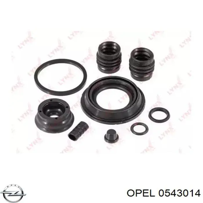 0543014 Opel kit de reparação de suporte do freio traseiro