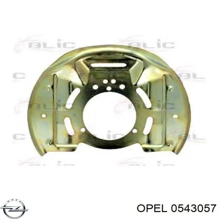 Щиток тормозного диска переднего левого Opel 0543057 цена, от 12.74 USD