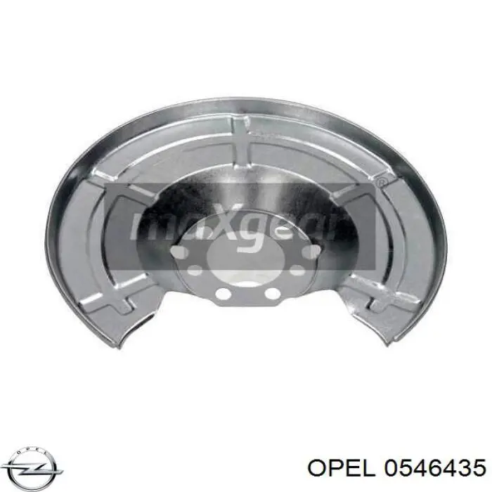 Щиток тормозного диска заднего Opel 0546435 цена, от 10.14 USD