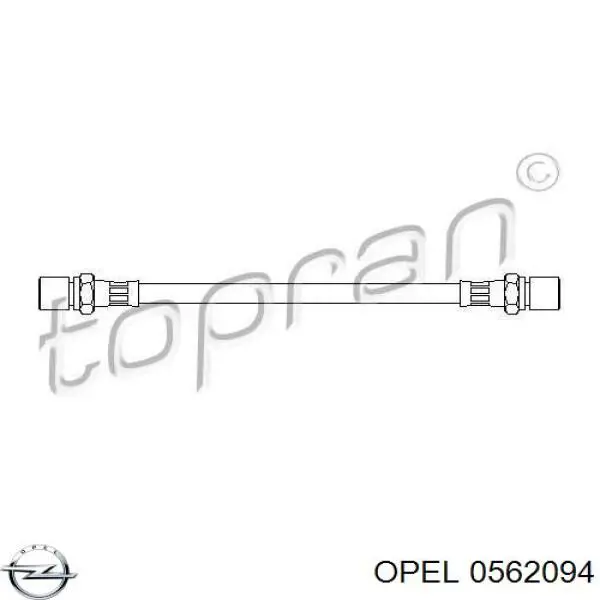 Тормозной шланг задний Opel 0562094 цена, от 3.97 USD
